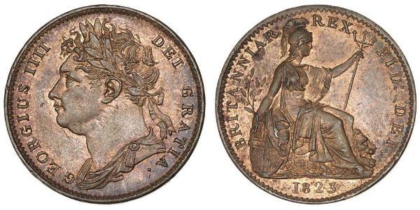 1 Farthing United Kingdom of Great Britain and Ireland (1801-1922) Copper George IV (1762-1830)