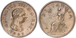 1 Farthing Royaume-Uni de Grande-Bretagne et d