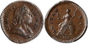 1 Farthing Royaume de Grande-Bretagne (1707-1801) Cuivre George III (1738-1820)