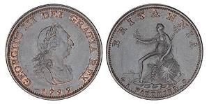 1 Farthing Königreich Großbritannien (1707-1801) Kupfer Georg III (1738-1820)