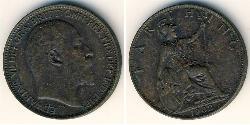 1 Farthing Vereinigtes Königreich Kupfer Eduard VII (1841-1910)