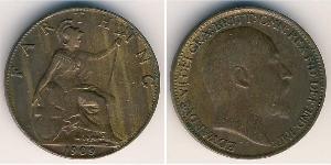 1 Farthing Vereinigtes Königreich Kupfer Eduard VII (1841-1910)