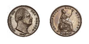 1 Farthing Vereinigtes Königreich Kupfer Wilhelm IV (1765-1837)