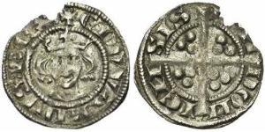 1 Farthing Kingdom of England (927-1649,1660-1707) Silver Edward I (1239 - 1307)