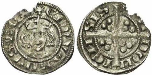 1 Farthing Kingdom of England (927-1649,1660-1707) Silver Edward I (1239 - 1307)