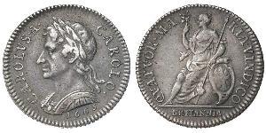 1 Farthing 英格兰王国 銀 查理二世 (英格兰) (1630 - 1685)