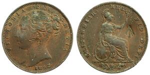 1 Farthing 大不列颠及爱尔兰联合王国 (1801 - 1922) 銅 维多利亚 (英国君主)