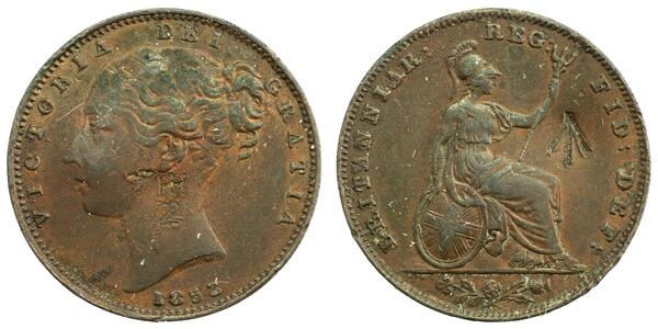 1 Farthing 大不列颠及爱尔兰联合王国 (1801 - 1922) 銅 维多利亚 (英国君主)