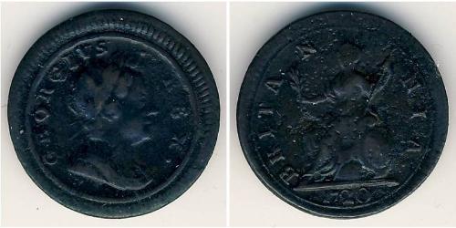 1 Farthing 英国 銅 