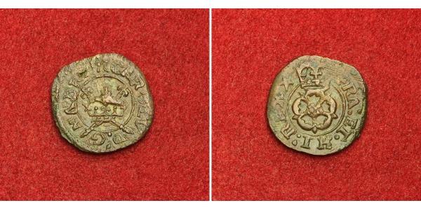 1 Farthing 英格兰王国 青铜 查理一世 (英格蘭) (1600 - 1649)