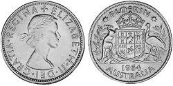 1 Florin Australie (1939 - ) Argent Elizabeth II (1926-2022)