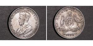 1 Florin Australie (1939 - ) Argent George V (1865-1936)