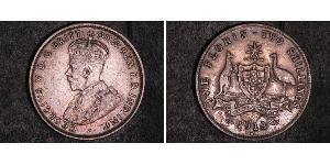 1 Florin Australie (1939 - ) Argent George V (1865-1936)