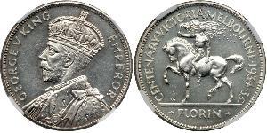 1 Florin Australie (1939 - ) Argent George V (1865-1936)