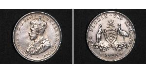 1 Florin Australie (1939 - ) Argent George V (1865-1936)