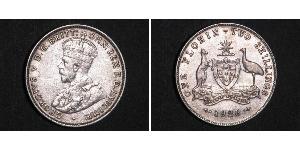 1 Florin Australie (1939 - ) Argent George V (1865-1936)