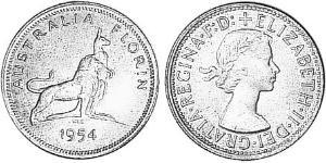 1 Florin Australie (1939 - ) Argent Elizabeth II (1926-2022)