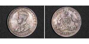 1 Florin Australie (1939 - ) Argent George V (1865-1936)