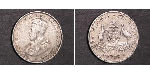 1 Florin Australie (1939 - ) Argent George V (1865-1936)