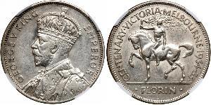 1 Florin Australie (1939 - ) Argent George V (1865-1936)