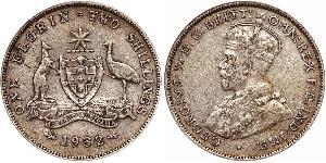 1 Florin Australie (1939 - ) Argent George V (1865-1936)