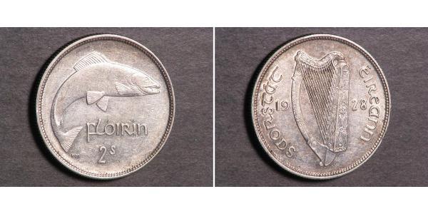 1 Florin Irlande (1922 - ) Argent 