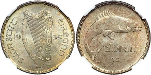 1 Florin Irlande (1922 - ) Argent 