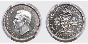 1 Florin Royaume-Uni Argent George VI (1895-1952)