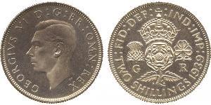 1 Florin Royaume-Uni Argent George VI (1895-1952)