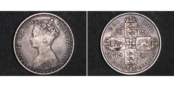 1 Florin Royaume-Uni de Grande-Bretagne et d