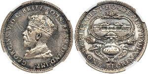 1 Florin Ôstralie (1788 - 1939) Argent George V (1865-1936)