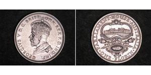 1 Florin Australia (1788 - 1939) Argento Giorgio V (1865-1936)