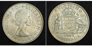 1 Florin Australia (1939 - ) Argento Elisabetta II (1926-2022)