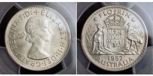 1 Florin Australia (1939 - ) Argento Elisabetta II (1926-2022)