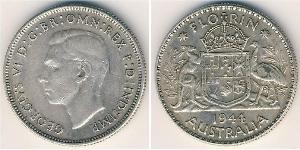 1 Florin Australia (1939 - ) Argento Giorgio VI (1895-1952)