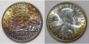 1 Florin Australia (1939 - ) Argento Elisabetta II (1926-2022)