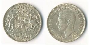 1 Florin Australia (1939 - ) Argento Giorgio VI (1895-1952)