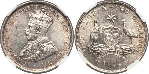 1 Florin Australia (1939 - ) Argento Giorgio V (1865-1936)