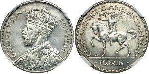 1 Florin Australia (1939 - ) Argento Giorgio V (1865-1936)