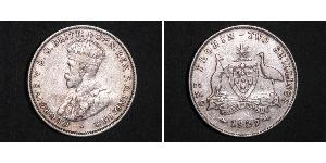 1 Florin Australia (1939 - ) Argento Giorgio V (1865-1936)