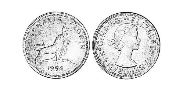 1 Florin Australia (1939 - ) Argento Elisabetta II (1926-2022)