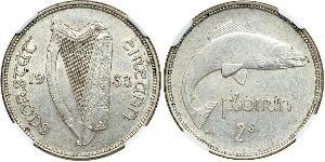 1 Florin Irlanda (1922 - ) Argento 