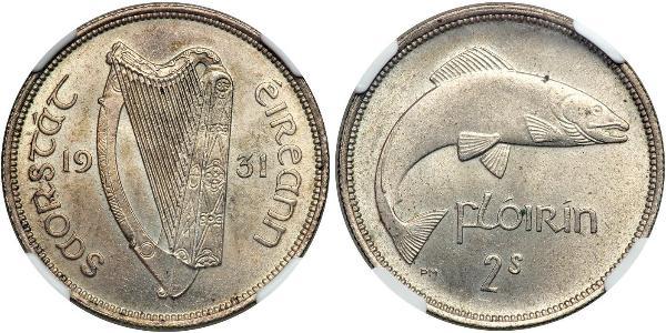 1 Florin Irlanda (1922 - ) Argento 