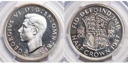 1 Florin Regno Unito (1922-) Argento Giorgio VI (1895-1952)