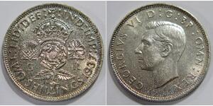 1 Florin Regno Unito  Argento Giorgio VI (1895-1952)