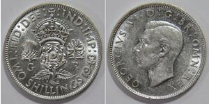 1 Florin Regno Unito  Argento Giorgio VI (1895-1952)