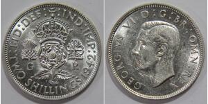 1 Florin Regno Unito  Argento Giorgio VI (1895-1952)