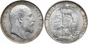 1 Florin Regno Unito di Gran Bretagna e Irlanda (1801-1922) Argento Edoardo VII (1841-1910)