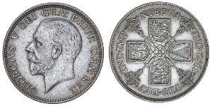 1 Florin Regno Unito di Gran Bretagna e Irlanda (1801-1922) Argento Giorgio V (1865-1936)