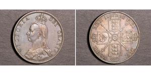 1 Florin Regno Unito di Gran Bretagna e Irlanda (1801-1922) Argento Vittoria (1819 - 1901)